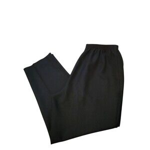 Women's Size 14 Alfred Dunner Elastic Waistband Pants Black